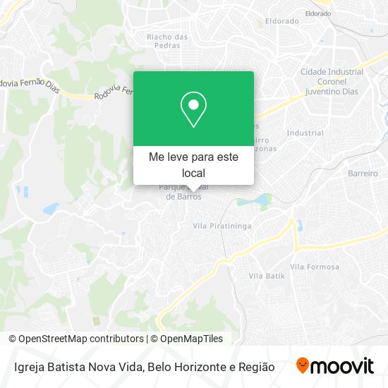 Igreja Batista Nova Vida mapa