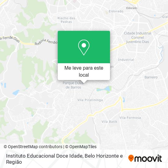 Instituto Educacional Doce Idade mapa
