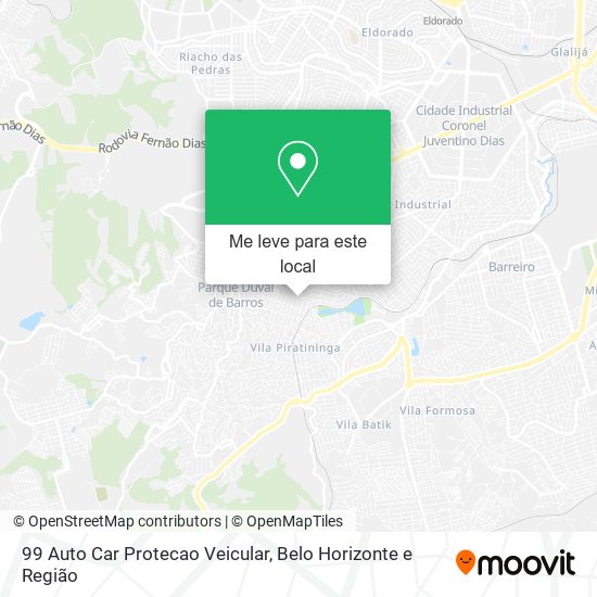 99 Auto Car Protecao Veicular mapa