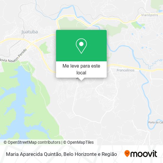 Maria Aparecida Quintão mapa