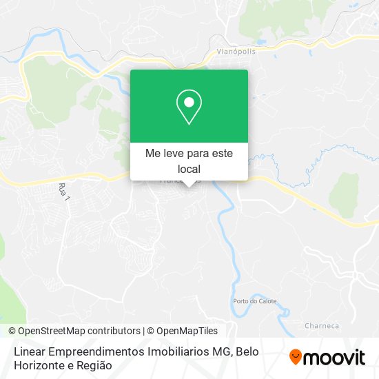 Linear Empreendimentos Imobiliarios MG mapa
