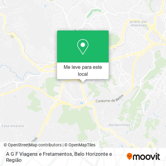 A G F Viagens e Fretamentos mapa