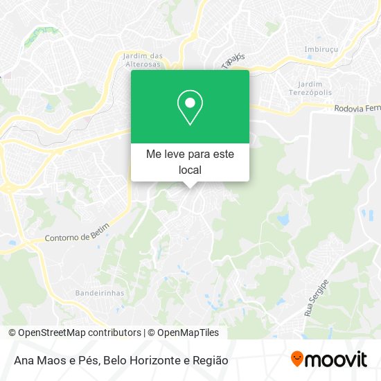 Ana Maos e Pés mapa