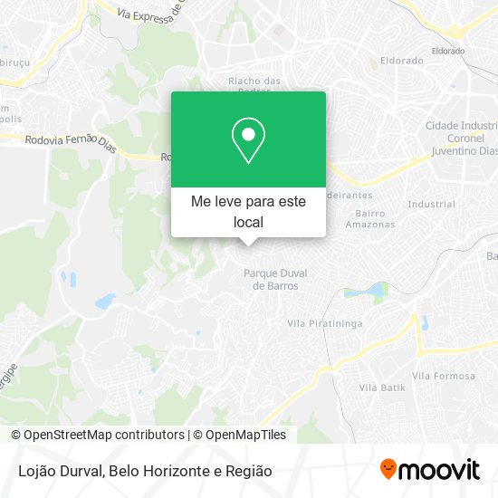 Lojão Durval mapa