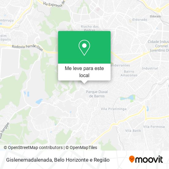 Gislenemadalenada mapa