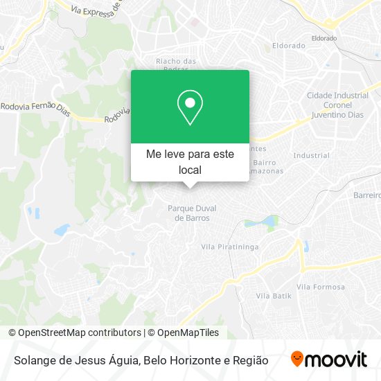 Solange de Jesus Águia mapa