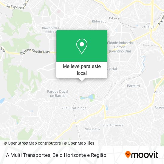 A Multi Transportes mapa