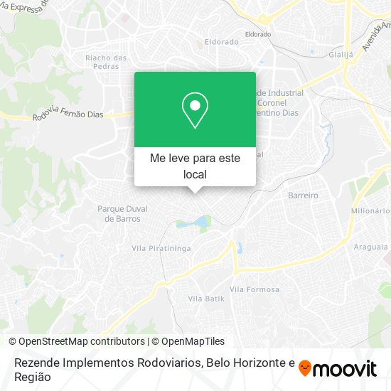 Rezende Implementos Rodoviarios mapa