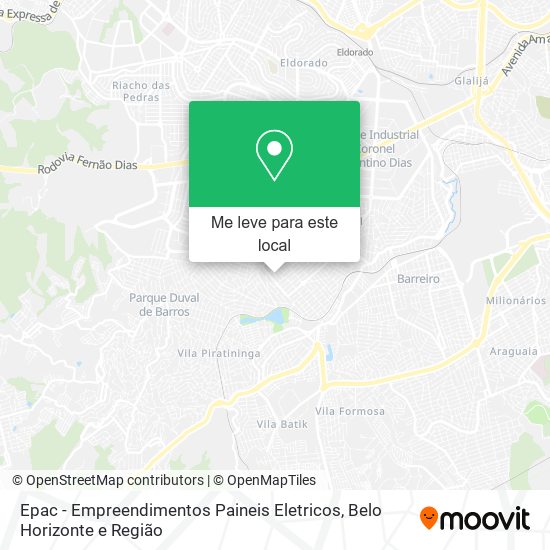 Epac - Empreendimentos Paineis Eletricos mapa
