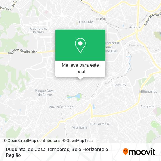Duquintal de Casa Temperos mapa