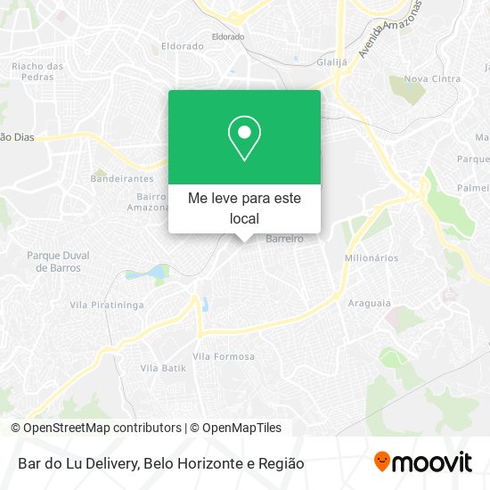 Bar do Lu Delivery mapa