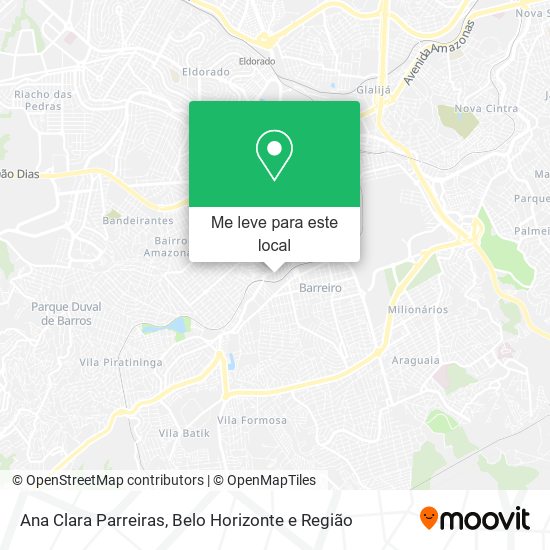 Ana Clara Parreiras mapa