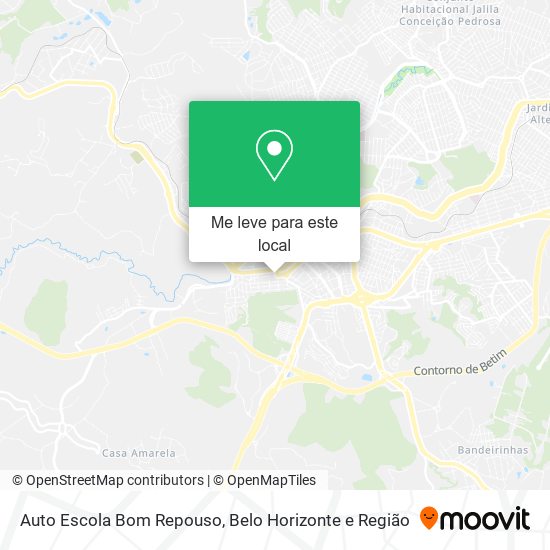 Auto Escola Bom Repouso mapa