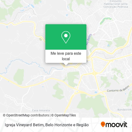 Igreja Vineyard Betim mapa