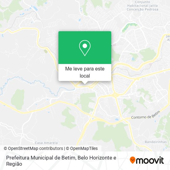 Prefeitura Municipal de Betim mapa