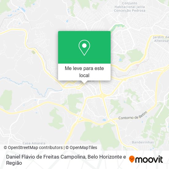 Daniel Flávio de Freitas Campolina mapa