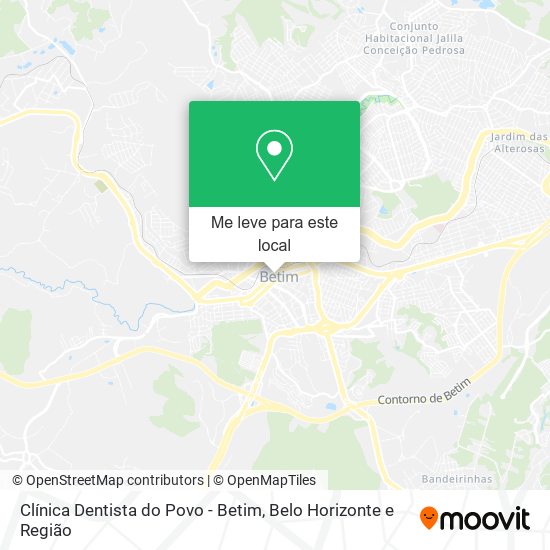Clínica Dentista do Povo - Betim mapa