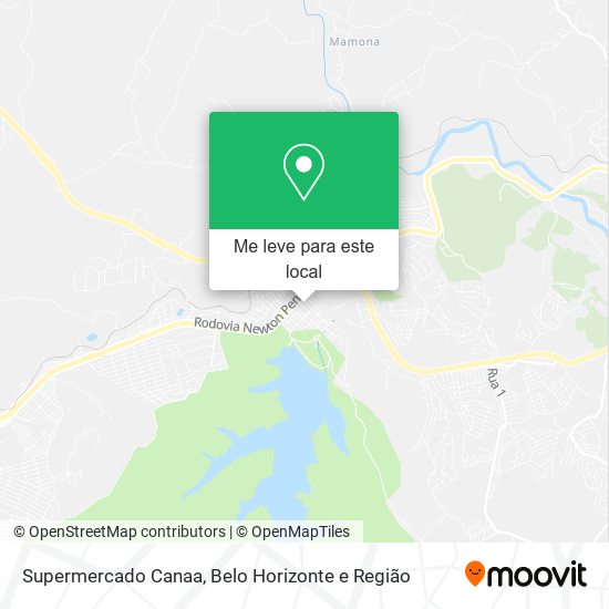 Supermercado Canaa mapa