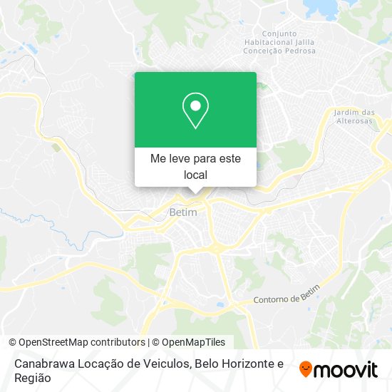 Canabrawa Locação de Veiculos mapa