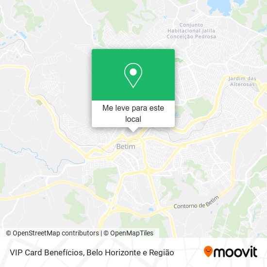 VIP Card Benefícios mapa