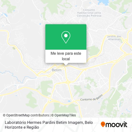 Laboratório Hermes Pardini Betim Imagem mapa
