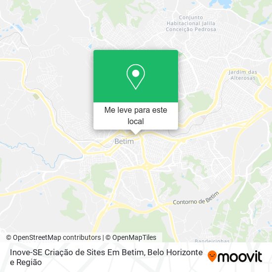 Inove-SE Criação de Sites Em Betim mapa