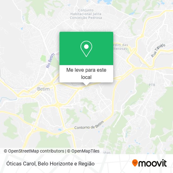 Óticas Carol mapa