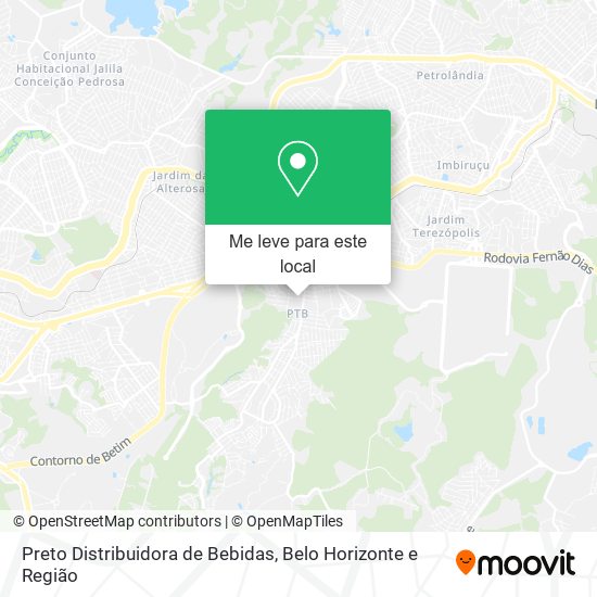 Preto Distribuidora de Bebidas mapa