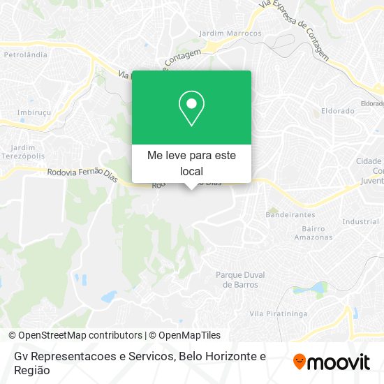 Gv Representacoes e Servicos mapa