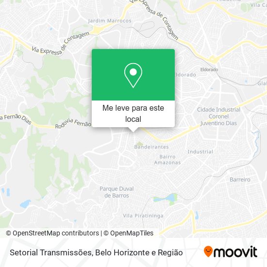 Setorial Transmissões mapa