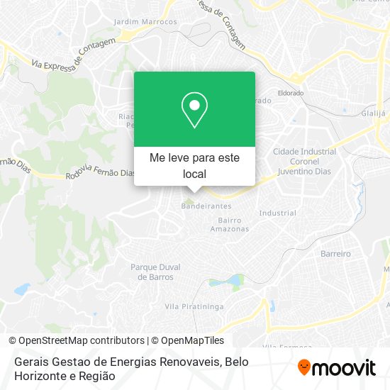 Gerais Gestao de Energias Renovaveis mapa