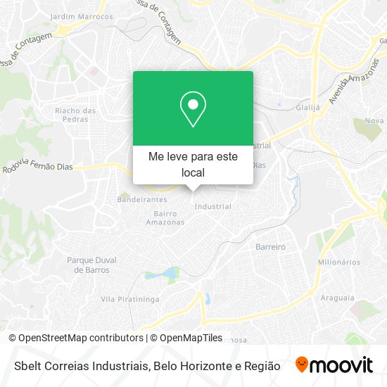 Sbelt Correias Industriais mapa