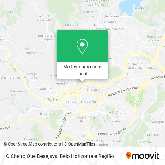 O Cheiro Que Desejava mapa