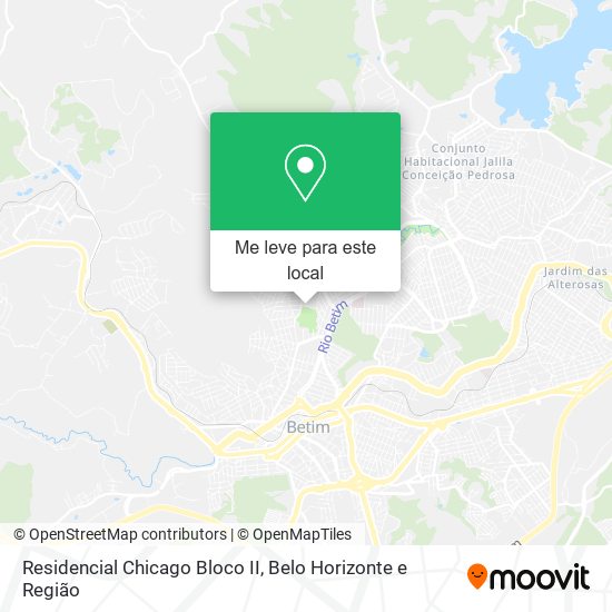 Residencial Chicago Bloco II mapa