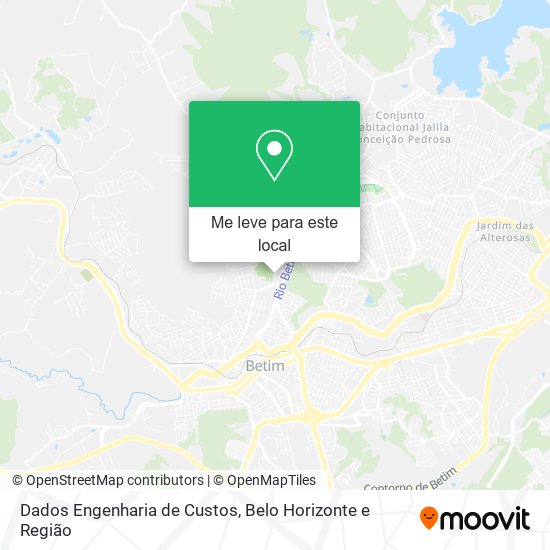 Dados Engenharia de Custos mapa