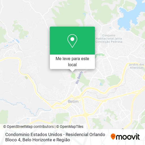 Condominio Estados Unidos - Residencial Orlando Bloco 4 mapa