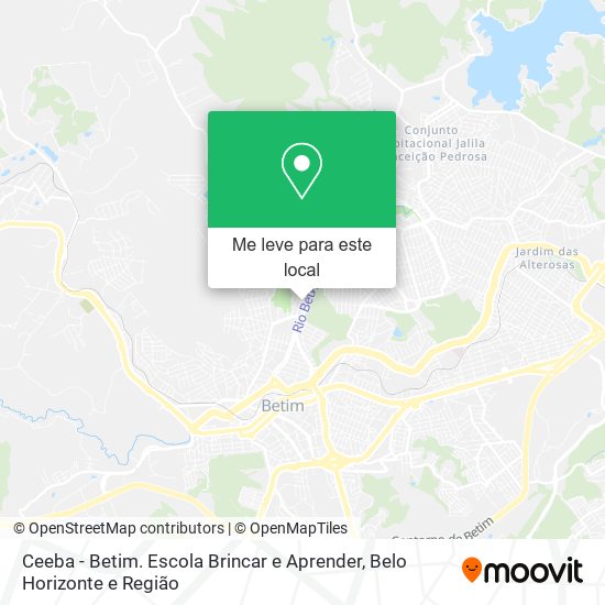 Ceeba - Betim. Escola Brincar e Aprender mapa