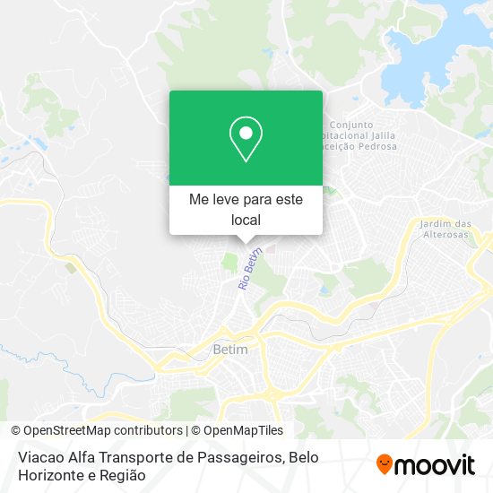 Viacao Alfa Transporte de Passageiros mapa