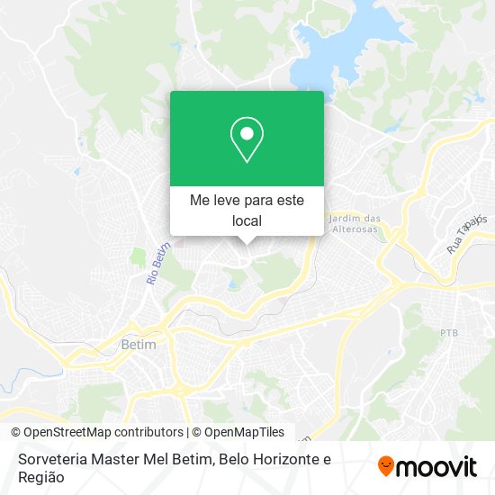 Sorveteria Master Mel Betim mapa