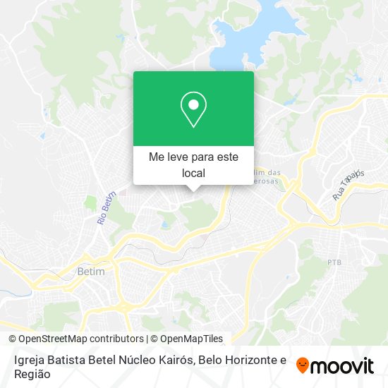 Igreja Batista Betel Núcleo Kairós mapa