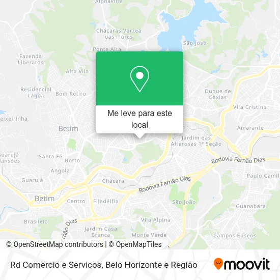 Rd Comercio e Servicos mapa