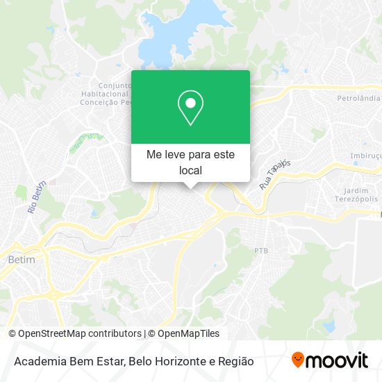 Academia Bem Estar mapa