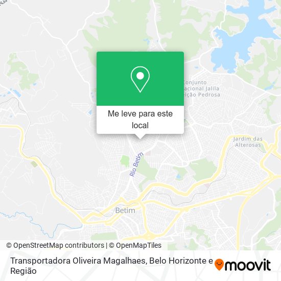 Transportadora Oliveira Magalhaes mapa