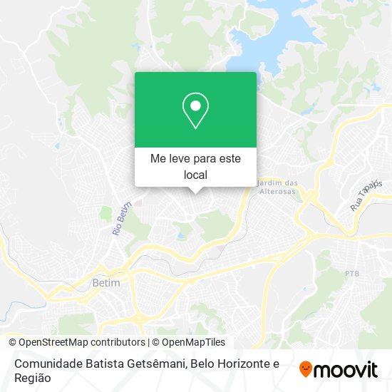 Comunidade Batista Getsêmani mapa