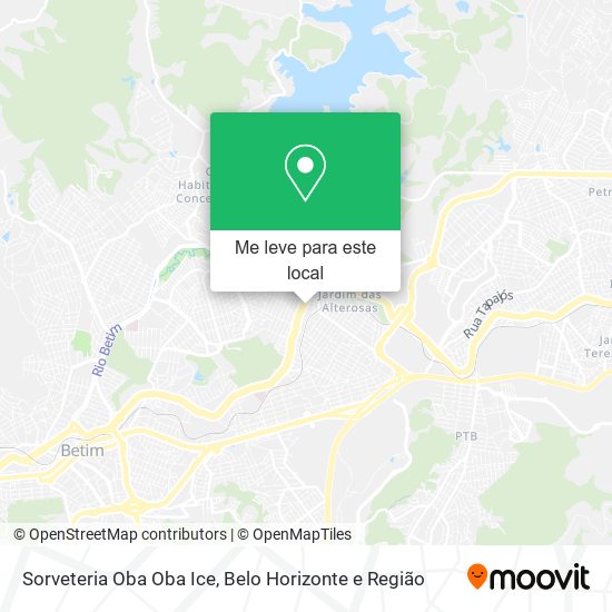 Sorveteria Oba Oba Ice mapa