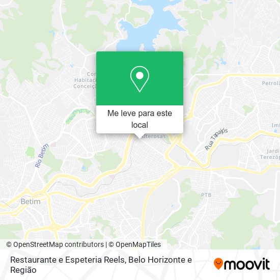 Restaurante e Espeteria Reels mapa