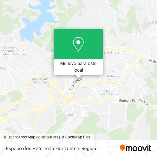Espaco dos Pets mapa