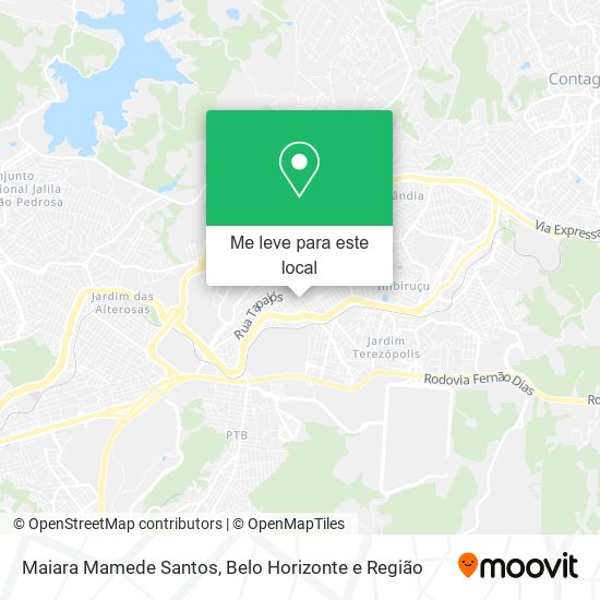 Maiara Mamede Santos mapa