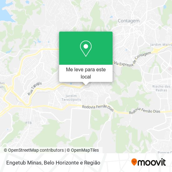 Engetub Minas mapa