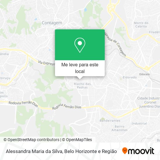 Alessandra Maria da Silva mapa